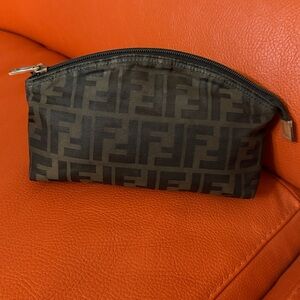 Fendi Zucca Brown Cosmetic Bag